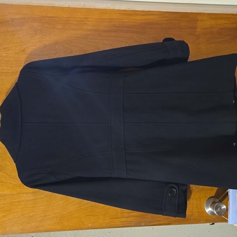 Black Women's Coat Size SMALL: B - Picture 4 of 5
